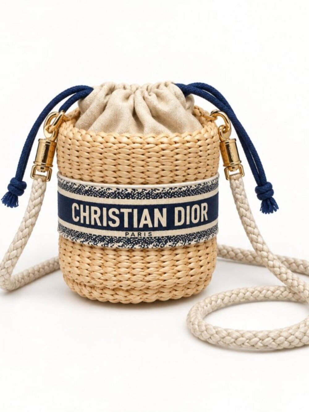 Dior Beauty Mini Woven Bucket Crossbody Bag Promotional GWP 0897